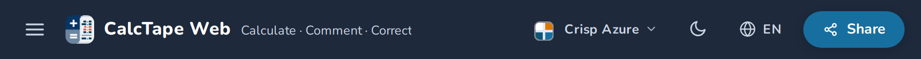 The header