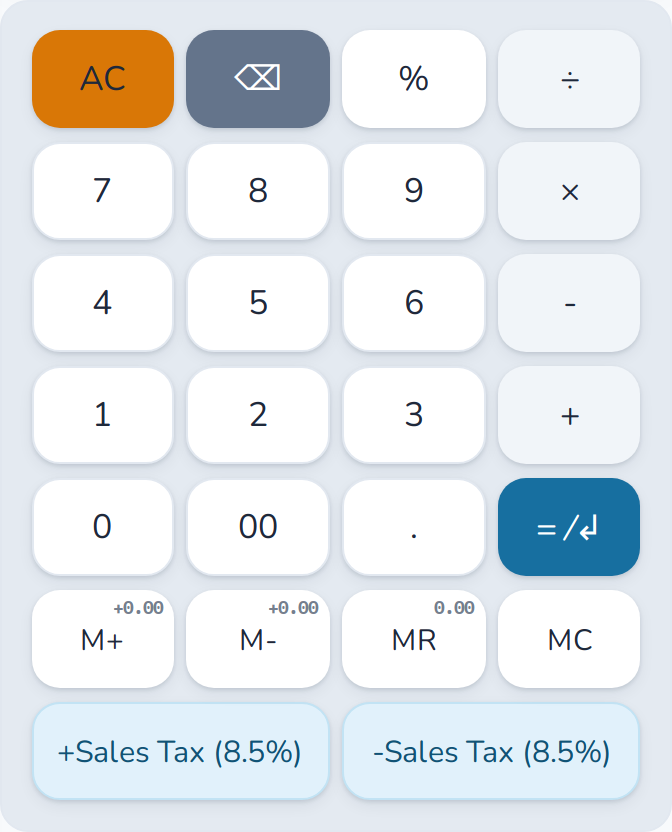 The on-screen keyboard