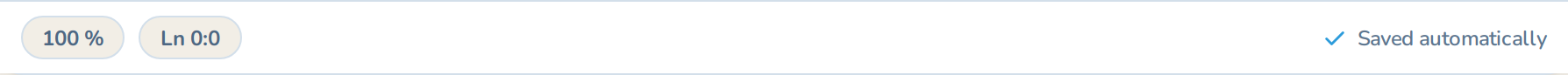 The status bar