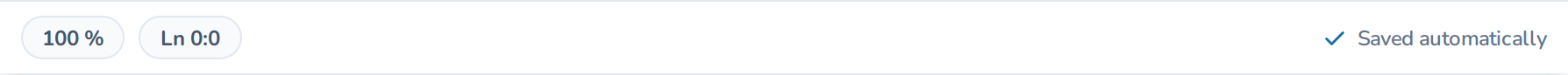 The status bar