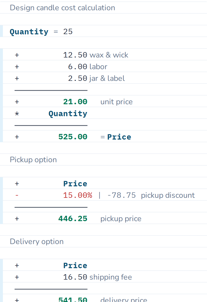 Working with named values